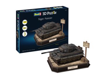 REV00252 - Puzzle 3D 200 pezzi Carro armato Panzer TIGER I