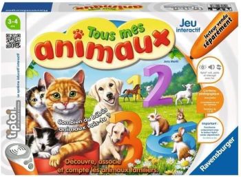 RAV008384 - Gioco interattivo TIPTOI con penna - Tous mes animaux |dai 3 anni