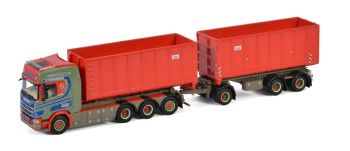 WSI01-3186 - SCANIA S Highline CR20H 8x4 rigido con gancio di sollevamento e rimorchio a 1+1 assi JAN HANSEN