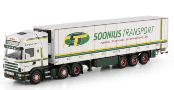 WSI01-4870 - SCANIA Serie 4 Topline 6x2 con rimorchio refrigerato a 3 assi SOONIUS Transport