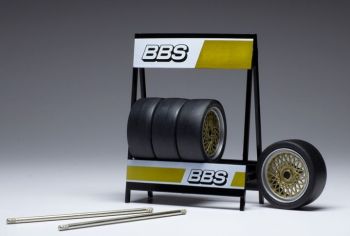 IXO18SET011W - Rastrelliera di 4 pneumatici BBS