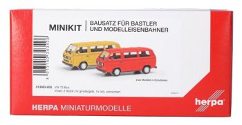 HER013093-005 - VOLKSWAGEN T3 Bus giallo e rosso - 2 pezzi da assemblare