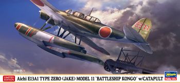 HAW02416 - Aereo Aichi E13A1 Zero Type 11 - Kongo con catapulta da assemblare e dipingere