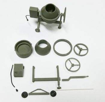 ART04850 - Kit betoniera grigia 45x45 mm da assemblare e verniciare