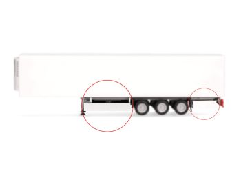 HER054683 - KRONE pallet o contenitori di stoccaggio bianchi e neri - 2 pezzi da assemblare