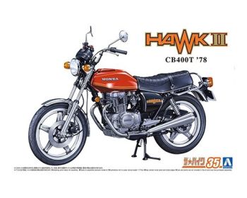 AOS06304 - HONDA CB400T Hawk-II 1978 Rosso da assemblare e verniciare