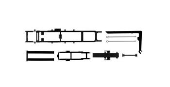 HER084314 - Cinematica di rotolamento per telaio di camion - 2 pezzi