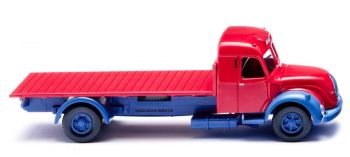 WIK085508 - Autocarro con pianale MAGIRUS S 7500 4x2 - rosso e blu