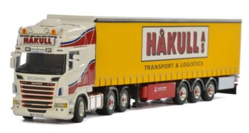 WSI01-1892 - Rimorchio telonato SCANIA R6 Topline 6x2 con 3 assi HAKULL