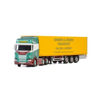 WSI01-2652 - SCANIA R Highline con rimorchio frigorifero a 3 assi HANSEN & JENSEN