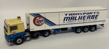 WSI01-3175 - VOLVO F1220 4x2 con rimorchio frigorifero 3 Assi MALHERBE