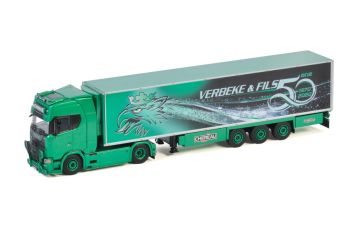 WSI01-3375 - SCANIA S650 4x2 con rimorchio frigorifero 3 Assi VERBEKE & FILS 50 anni
