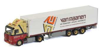 WSI01-3484 - SCANIA R143 4x2 con rimorchio frigorifero 3 Assi VAN MAANEN