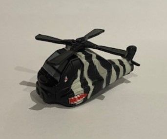 NEW01277B - Elicottero ad attrito nero Zebra