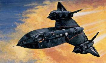 ITA0145 - SR-71 Aereo da caccia Blackbird con Drone da assemblare e dipingere