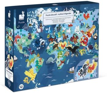 JAN02680 - Puzzle educativo 350 pezzi - miti e leggende