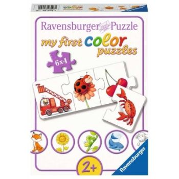 RAV03007 - I miei primi puzzle - 6 puzzle 4 pezzi - Tutti i miei colori