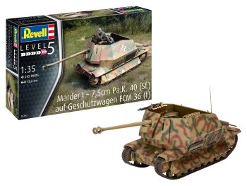 REV03292 - Char Marder I su base FCM 36 da assemblare e dipingere