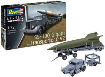 REV03310 - SS-100 GIGANT + Transporter + Veicolo V2 da assemblare e verniciare