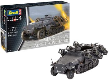 REV03324 - Veicolo SD.KFZ. 251/1 AUSF. C+WURFR. 4 da assemblare e dipingere