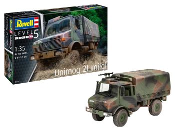 REV03337 - UNIMOG 2T milgl da assemblare e verniciare