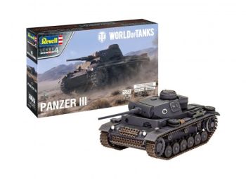 REV03501 - Carro armato PzKpfw III Ausf. L WORLD OF TANKS da assemblare e verniciare