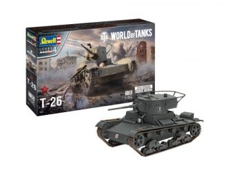 REV03505 - Carro armato T-26 WORLD OF TANKS da montare e verniciare