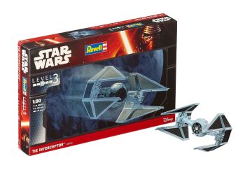REV03603 - TIE Interceptor-Modelbausatz STAR WARS da assemblare e dipingere