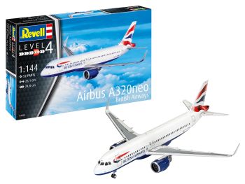 REV63840 - Modellino AIRBUS A320 Neo British Airways da assemblare con verniciatura