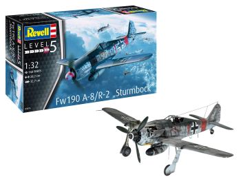 REV03874 - Velivolo Fw190 A-8 Sturmbock da montare e verniciare