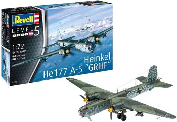 REV03913 - Aereo Heinkel He177 A-5 Greif da assemblare e dipingere