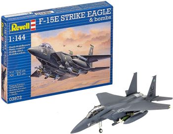 REV03972 - F-15E STRIKE EAGLE aereo e bombe da assemblare e dipingere