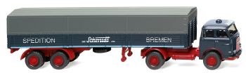 WIK051404 - MAN 4x2 con rimorchio telonato 2 Assi SPED. SCHMIDT