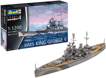 REV05161 - Hms King George V barca da assemblare e dipingere