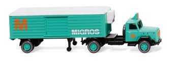 WIK052003 - MAGIRUS 4x2 con rimorchio frigorifero 1 Asse MIGROS