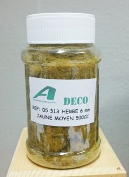 ART05313 - Barattolo da 0;5 l con floccaggio di paglia/paglia 6 mm