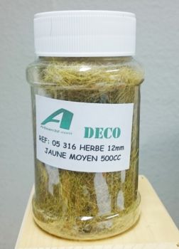 ART05316 - Barattolo da 0;5 l con floccaggio di paglia/paglia 12 mm