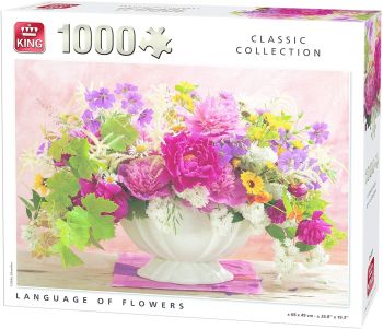 KING05377 - Puzzle da 1000 pezzi Lingue dei fiori