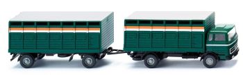 WIK056503 - Trasportino MERCEDES 4x2 con rimorchio 2 Assi Trasporto bestiame