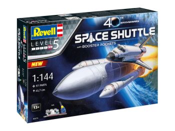 REV05674 - Set regalo per il 40° booster Space Shuttle & Rockets. Compleanno da assemblare e dipingere