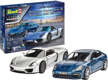REV05681 - Set Porsche con vernice e colla da montare e verniciare