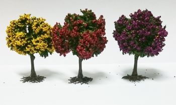 ART05819 - 3 alberi fioriti 6 cm