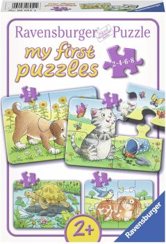 RAV069514 - I miei primi puzzle - 4 puzzle 2;4;6 e 8 pezzi - Animali domestici