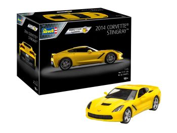 REV07825 - Easy-Click Corvette Stingray 2014 giallo per costruire