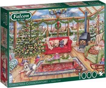 JMB11275 - Puzzle da 1000 pezzi del giardino d'inverno di Natale
