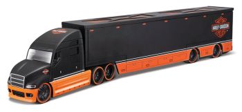 MST11516 - Camion 6x4 con rimorchio 2 Assi HARLEY DAVIDSON Nero e Arancione