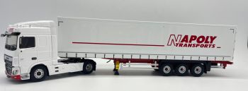 ELI117732 - DAF XF MY17 Space CAB 4x2 con rimorchio telonato Tautliner 3 assi - NAPOLY Transport