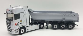 ELI118306 - SCANIA 500S 4x2 con cassone ribaltabile Fruehauf 3 assi - Trasporti PREJAM