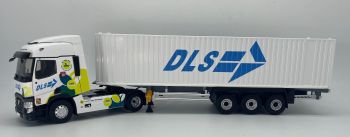 ELI118370 - RENAULT T 480 4x2 con portacontainer e container - Trasporto DLS