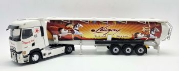 ELI118500 - DAF XG 4x2 con rimorchio a piano mobile a 3 assi, COQUELLE